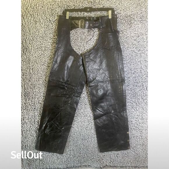 Silver Bike Women's Black Leather Motorcycle pants Size S - Picture 2 of 13